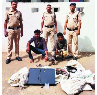 कबाड़ी बीनने का काम कर करते थे रेकी, चार वारदातों को दिया अंजाम, दो गिरफ्तार