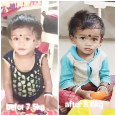 नन्हे बच्चों के चेहरों में आई सुपोषण की मुस्कान