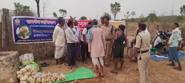 बघिमा सप्ताहिक बाजार में चलित थाना