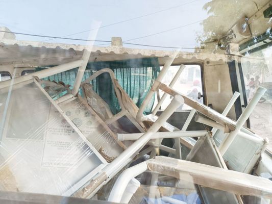 एम्बुलेंस बनी मालवाहक गाड़ी