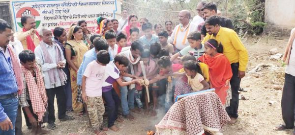 विधायक मंडावी ने की जिम स्थापना का भूमिपूजन