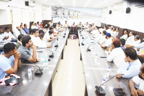 शहर में शांति, सौहार्द्र और भाईचारे का माहौल बनाए रखें, कलेक्टर-एसपी ने की अपील