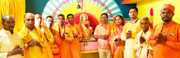 गायत्री माता मूर्ति की हुई प्राण प्रतिष्ठा