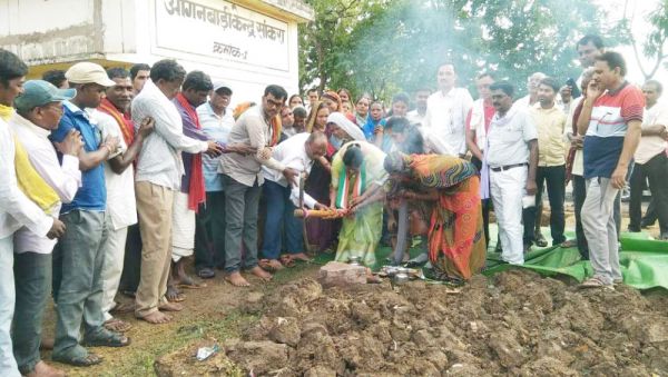 मधुबन में सिन्हा समाज के सामाजिक भवन का भूमिपूजन