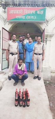 ओडिशा की बियर के साथ आरोपी पकड़ाया