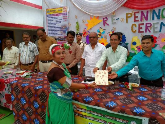 मोहला विखं में हर्षोल्लास से मना शाला प्रवेशोत्सव