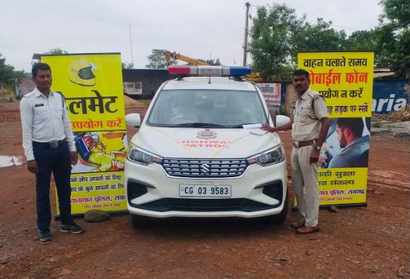 सडक़ दुर्घटनाओं में घायलों के लिए देवदूत बना हाईवे पेट्रोलिंग वाहन
