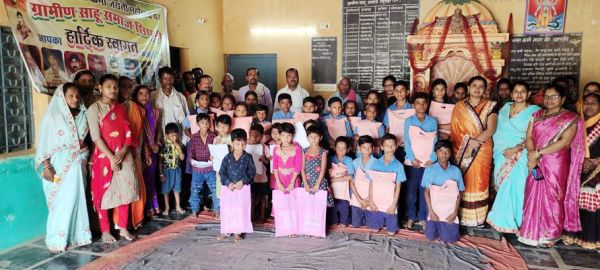 छिपली में मनाया गया शाला प्रवेश उत्सव