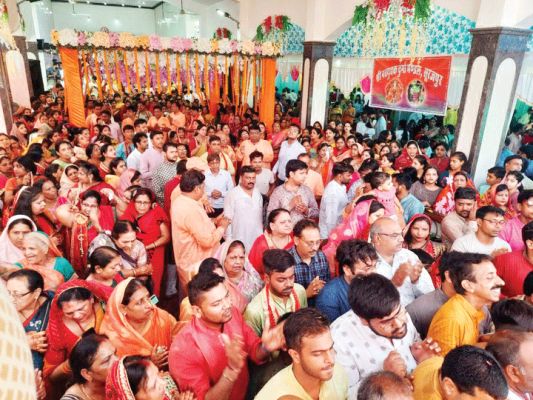 माता की ज्योत का अम्बिकापुर में भव्य स्वागत, सैकड़ों भक्त हुए शामिल