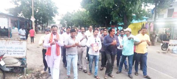 कन्हैया लाल की हत्या के विरोध में कैंडल मार्च निकाला