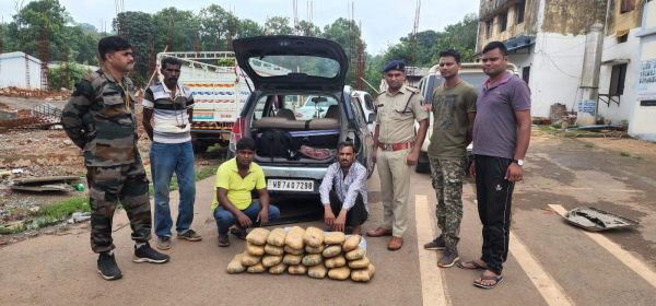 ओडिशा से राजस्थान ले जा रहे थे गांजा, दो गिरफ्तार