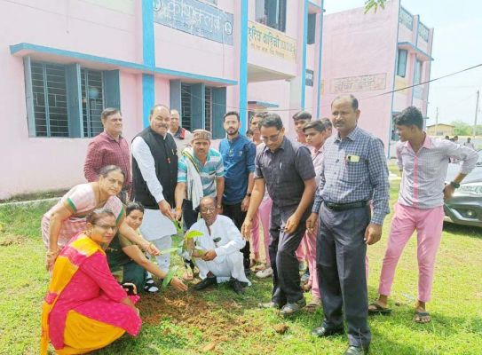 लायन्स क्लब के सदस्यों ने किया पौधरोपण