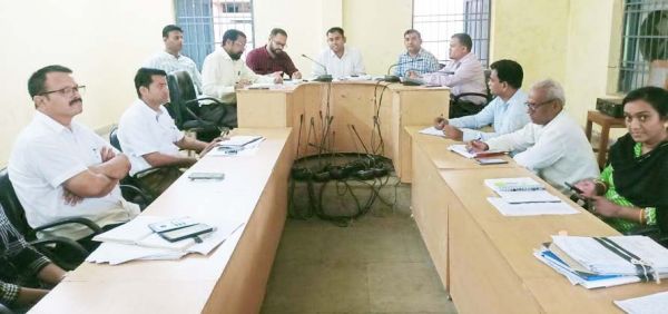 सीएम के आगामी दौरे के संबंध में एसडीएम ने ली बैठक