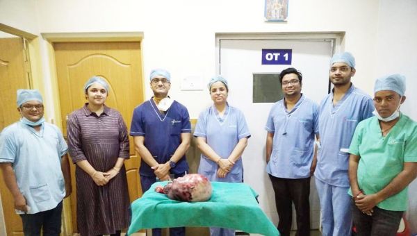 ऑपरेशन कर 8 किलो का ट्यूमर निकाला, अब स्वस्थ 