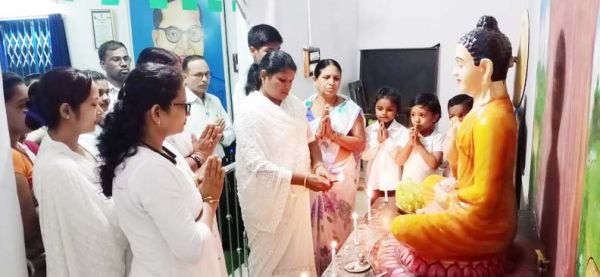 शांतिनगर करूणा बुद्ध विहार में 3 माह का वर्षावास प्रारंभ