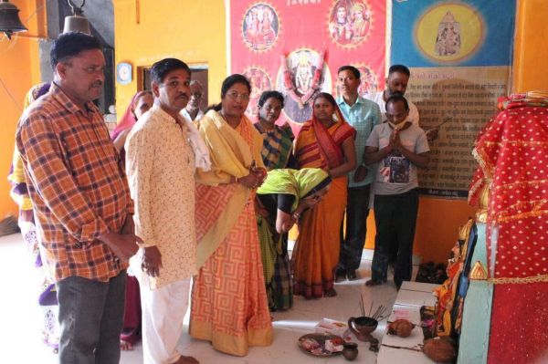 मेयर ने किया अतिरिक्त कक्ष निर्माण का भूमिपूजन