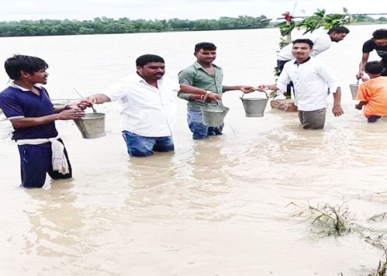 श्री राम जानकी पारा में सहस्त्रधारा जलाभिषेक