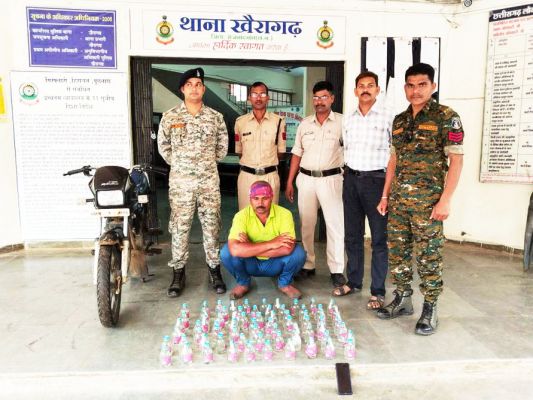 अवैध शराब कोचिया 69 पौवा के साथ पकड़ाया, आरोपी को भेजा  जेल