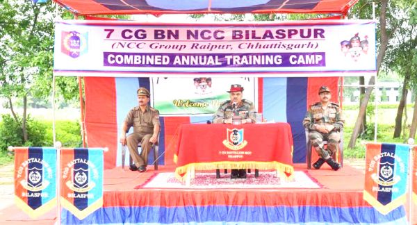  सीवीआरयू में एनसीसी का वार्षिक शिविर प्रारंभ, 600 कैडेट्स ले रहे भाग