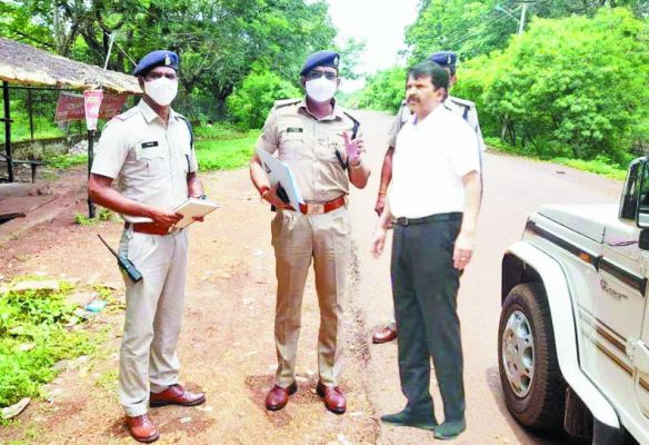 एसपी ने गंगरेल का किया निरीक्षण, ट्रैफिक व्यवस्था देखी