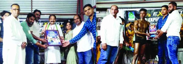 पॉवर लिफ्टर व बॉडी बिल्डरों का सम्मान