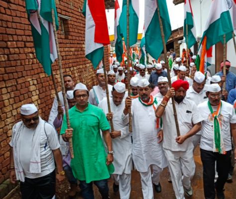 आजादी की हीरक जयंती पर कांग्रेस की गौरव यात्रा का आगाज