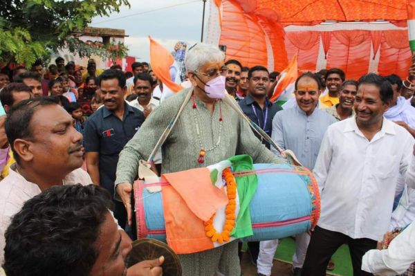 सरगुजा जिले की तीनों विधानसभाओं में आजादी गौरव पदयात्रा शुरु