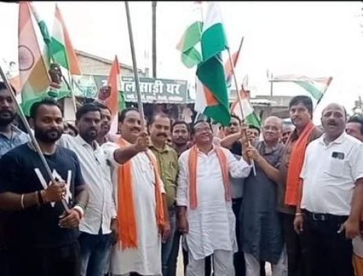 तिरंगा रैली निकाली, पूर्व गृहमंत्री, भाजपाई समेत लोग हुए शामिल