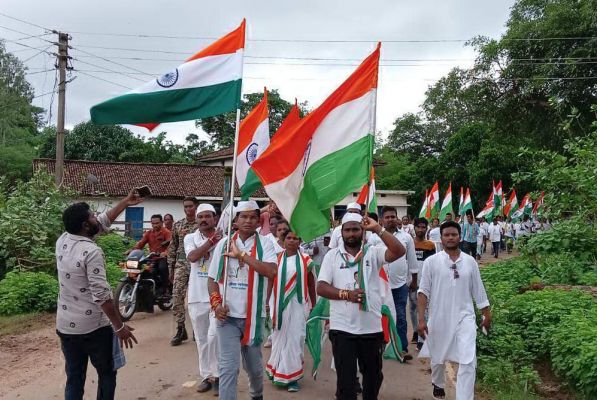 हीरक महोत्सव, आजादी गौरव पदयात्रा के तीसरे दिन की शुरुआत बड़े कनेरा से