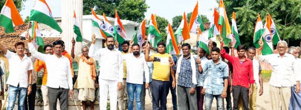 कठौली में निकली भाजपा की हर घर तिरंगा यात्रा