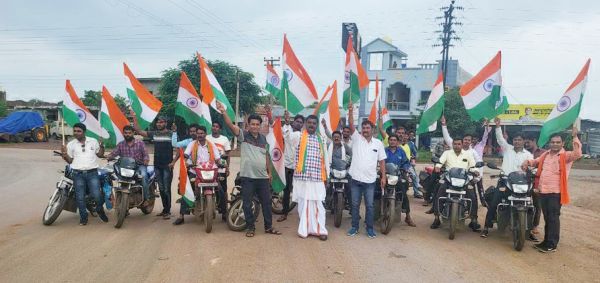बढ़ाईटोला से निकली तिरंगा यात्रा
