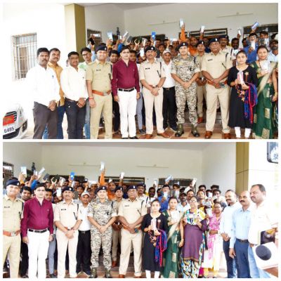 102 गुम मोबाइल को पुलिस ने मालिकों को सौंपा