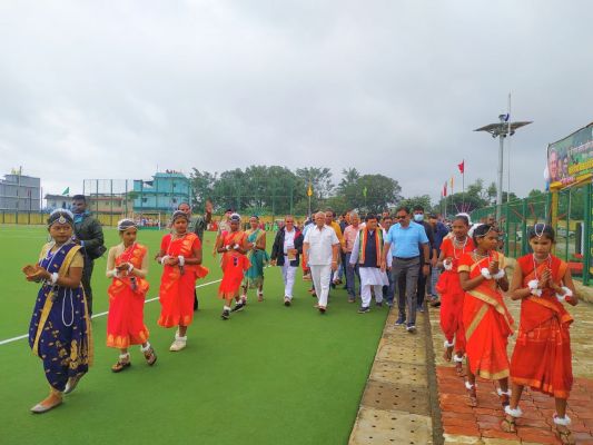 22वीं राज्य शालेय खेल का रंगारंग उद्घाटन