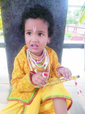 डीएव्ही स्कूल देहारगुड़ा  में शक्ति सिंह बने कृष्णा