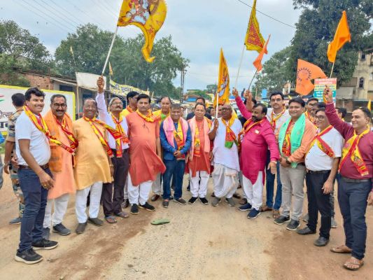 मां लक्ष्मी की रथयात्रा का अंबिकापुर में भव्य स्वागत