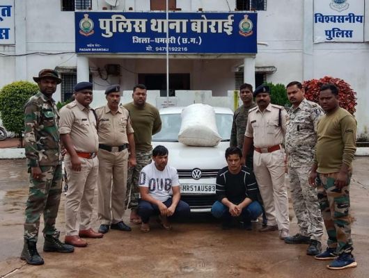 कार में भरकर दिल्ली ले जा रहे थे 35 किलो गांजा