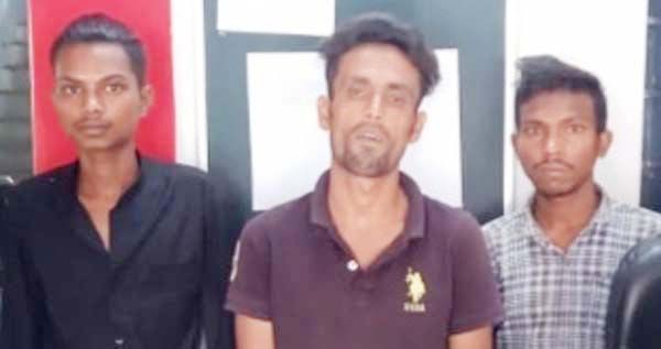लोहे का छड़ चोरी करने वाले 3 आरोपी गिरफ्तार