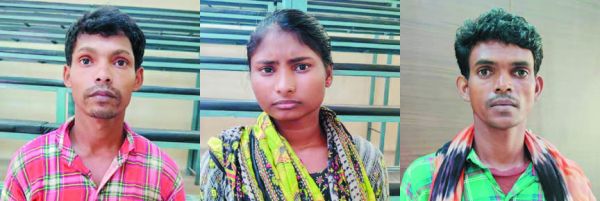 एक महिला संग तीन नक्सली में सपड़ाए
