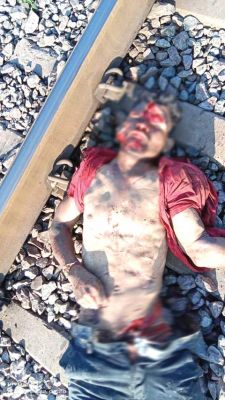 रेलवे ट्रैक पर मिली अज्ञात युवक की लाश