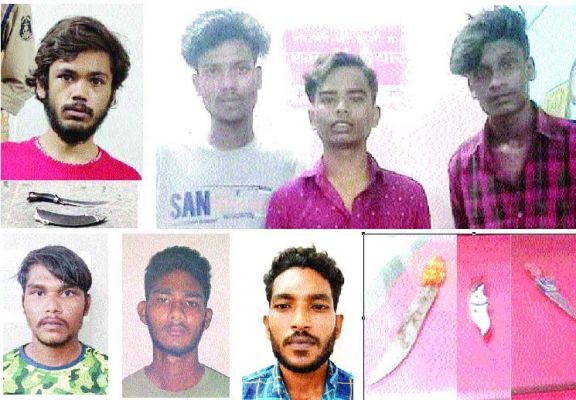  त्योहार से पहले पुलिस का अभियान, 14 चाकूबाज गिरफ्तार