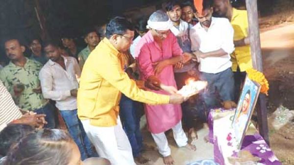 बोरिया में देवी अहिल्या माता चौक का लोकार्पण
