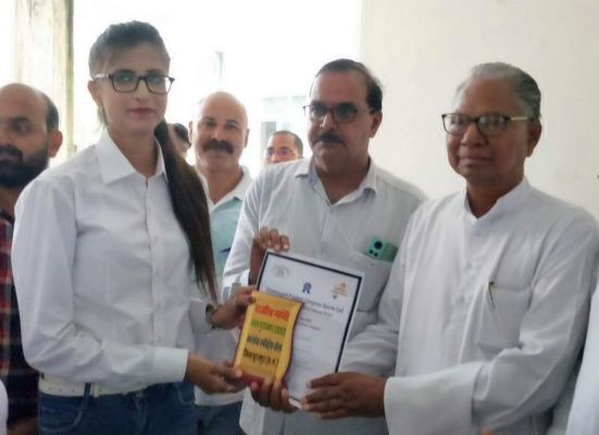 शिवानी को राजीव गांधी अवार्ड