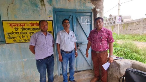 झोलाछाप डॉक्टर का अवैध क्लीनिक सील