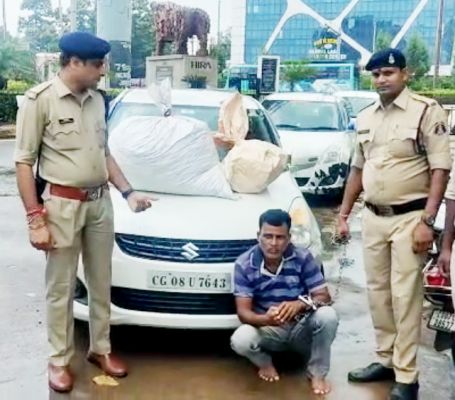 ओडिशा से गांजा यूपी ले जा रहा तस्कर गिरफ्तार