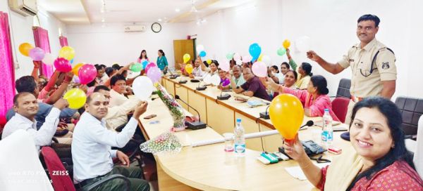 एसपी कार्यालय में हुई स्ट्रेस मैनेजमेंट पर कार्यशाला