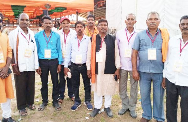 नड्डा के स्वागत में नवापारा के भी भाजपाई पहुंचे