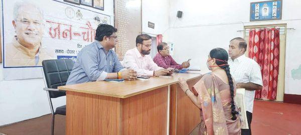 निगम के जन चौपाल में 6 आवेदन निराकृत