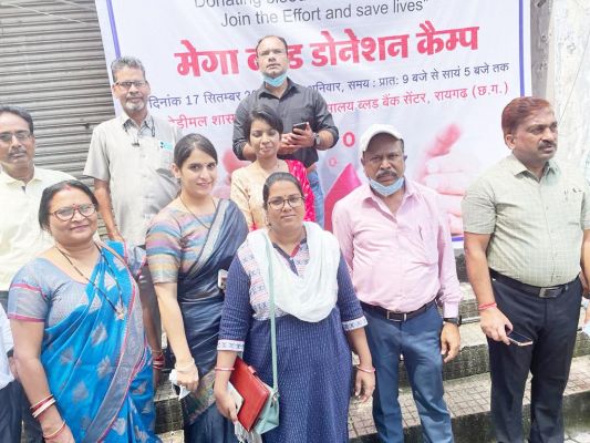 जिला अस्पताल में मेगा ब्लड डोनेशन कैंप का शुभारंभ