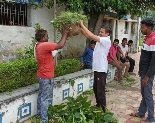 सेवा पखवाड़ा भाजपा नेताओं ने चलाया स्वच्छता अभियान
