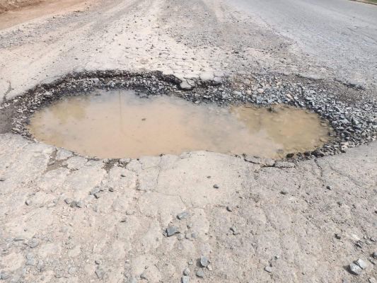 रामानुजगंज रिंग रोड में जगह-जगह गड्ढे, दुर्घटनाओं को दे रहे आमंत्रण